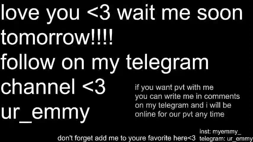 my_emmy Live Sex January 11, 2026