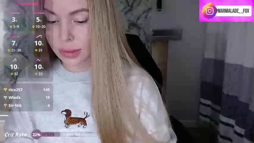 Marmalade_Fox Live Sex February 3, 2026