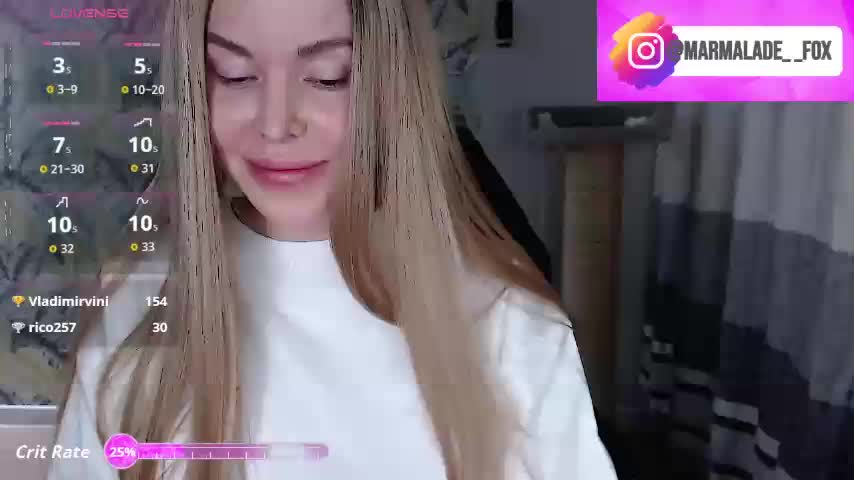 Marmalade_Fox Live Sex February 16, 2026