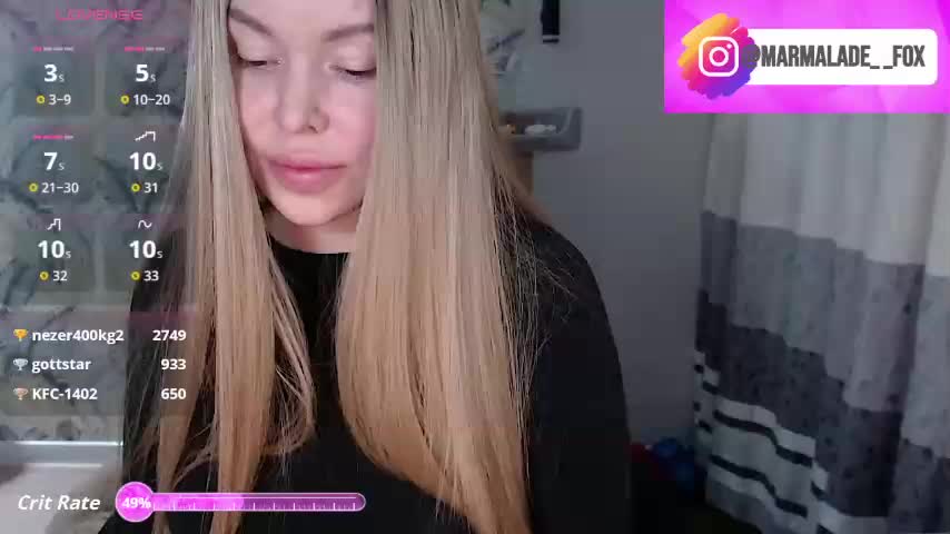 Marmalade_Fox Live Sex February 23, 2026