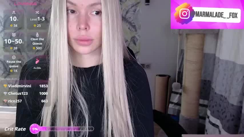 Marmalade_Fox Live Sex March 13, 2026