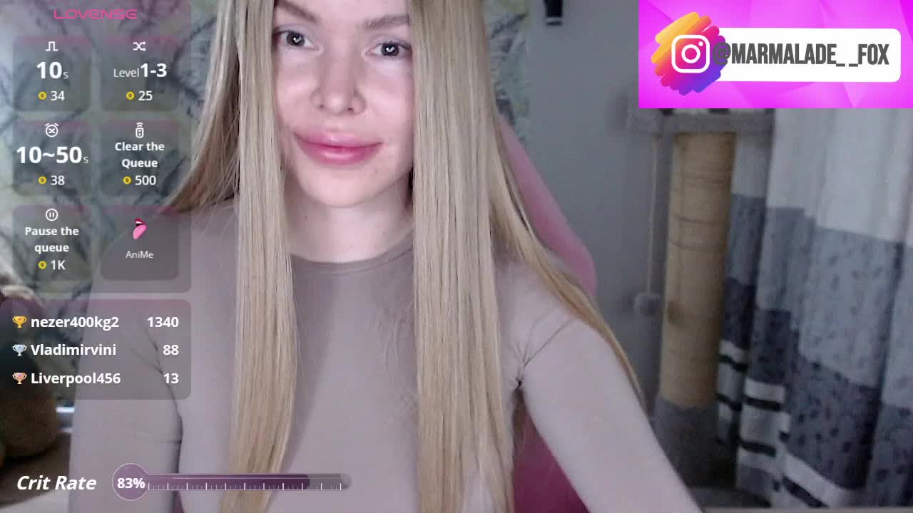 Marmalade_Fox Live Sex March 22, 2026