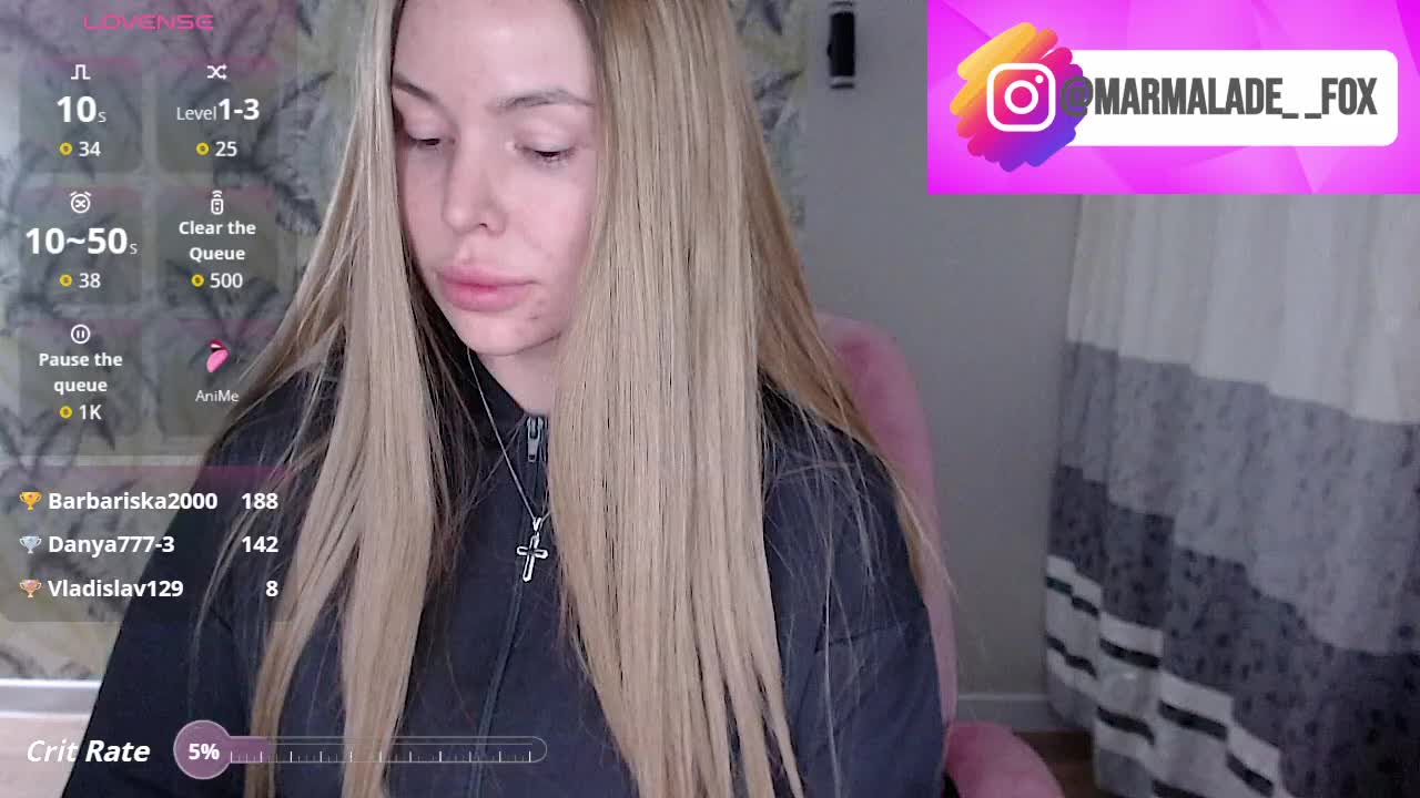 Marmalade_Fox Live Sex April 10, 2026