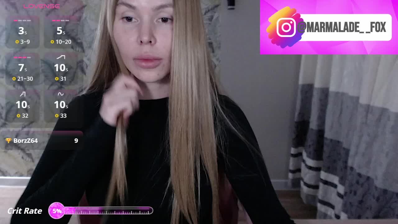 Marmalade_Fox Live Sex April 12, 2026