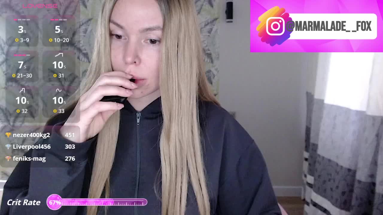 Marmalade_Fox Live Sex April 14, 2026