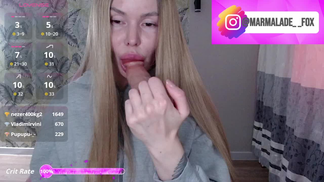 Marmalade_Fox Live Sex April 20, 2026