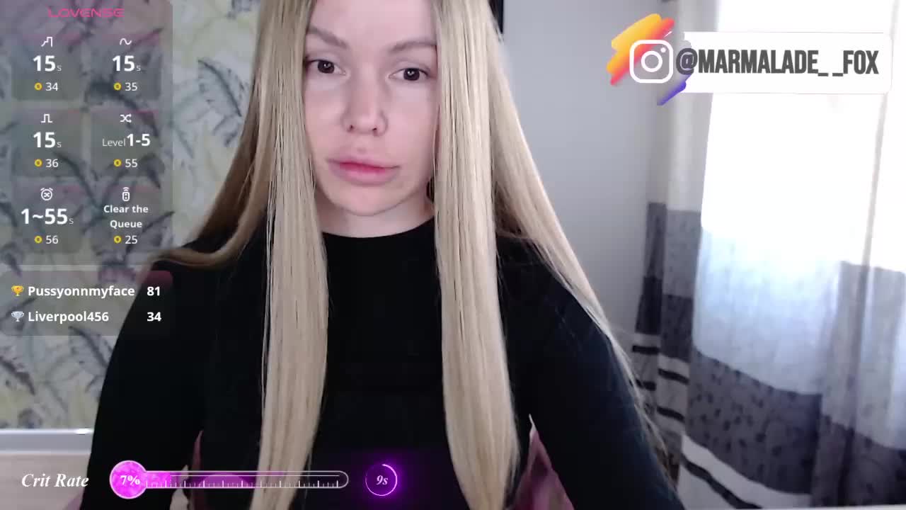 Marmalade_Fox Live Sex September 13, 2026